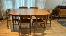 Mid century modern. TEAK TECK. Dining room set. VERY LARGE table - Photo 6