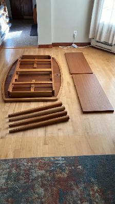 Mid century modern. TEAK TECK. Dining room set. VERY LARGE table - Photo 9