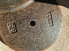 3 x 50 lbs York Barbell Plates 1inch hole - Photo 2