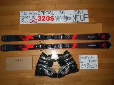 ÉQUIPEMENTS KIT SKI ALPIN ET TWIN TIP TITANIUM 165 168 170 CM