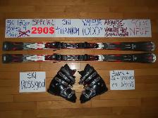 ÉQUIPEMENTS KIT SKI ALPIN ET TWIN TIP TITANIUM 165 168 170 CM - Photo 5