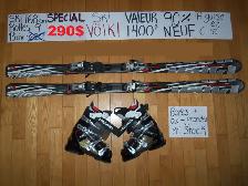 ÉQUIPEMENTS KIT SKI ALPIN ET TWIN TIP TITANIUM 165 168 170 CM - Photo 7