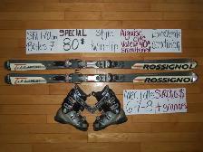 ÉQUIPEMENTS KIT SKI ALPIN ET TWIN TIP TITANIUM 165 168 170 CM - Photo 8