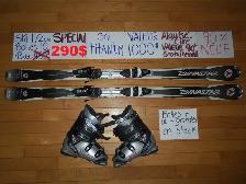 ÉQUIPEMENTS KIT SKI ALPIN ET TWIN TIP TITANIUM 165 168 170 CM - Photo 11