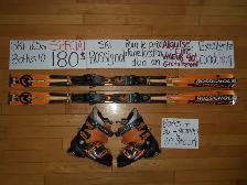 ENSEMBLES KITS SKI ALPIN TWIN TIP ET TITANIUM 157 160 162 165 CM