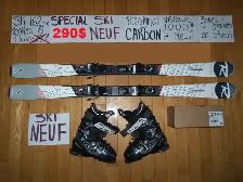 ENSEMBLES KITS SKI ALPIN TWIN TIP ET TITANIUM 157 160 162 165 CM - Photo 2