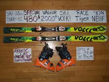 ENSEMBLES KITS SKI ALPIN TWIN TIP ET TITANIUM 157 160 162 165 CM - Photo 7