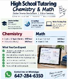 Math and Chemistry Certified Teacher