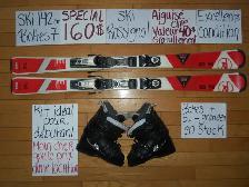 ENSEMBLES KITS DE SKI ALPIN ET TWIN TIP 130 135 140 CM - Photo 9