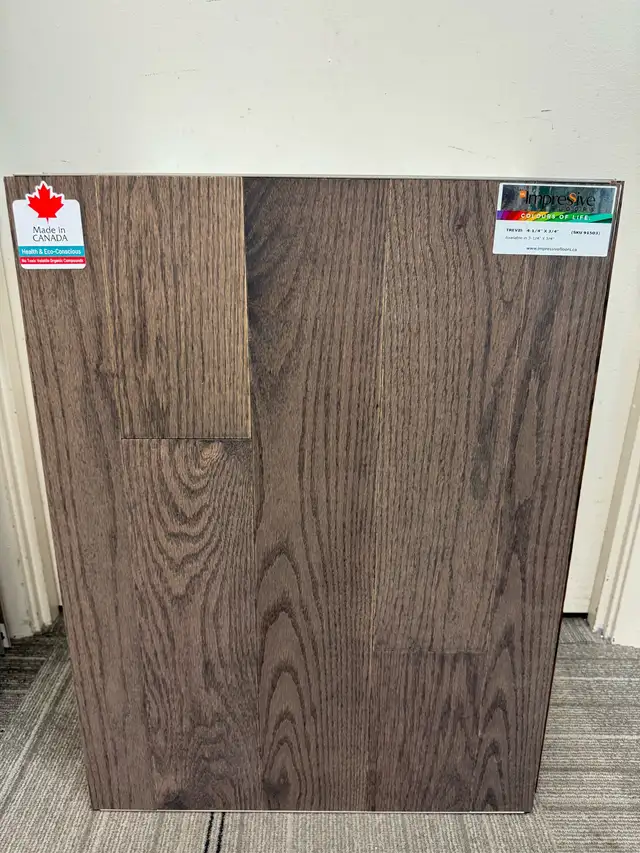 Solid Hardwood Made In Canada $5.19/sf