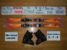 ENSEMBLES SKI ALPIN TWIN TIP 150 157 160 168 170 176 180 CM - Photo 9