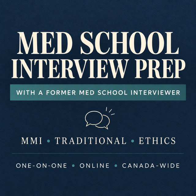 Medical School Interview Prep (former interviewer)
