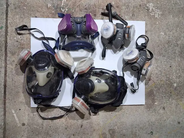 RESPIRATORS ASSORTED TYPES CARTRIDGE TYPE
