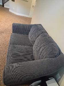 Blue cloth couch, love seat, chair - Photo 2