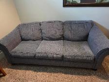 Blue cloth couch, love seat, chair - Photo 3