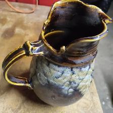 Hand made pottery 8' pitcher - Photo 3