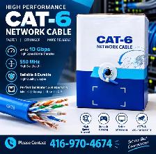 CAT6 Network Cable – Up to 10 Gbps | High Quality | New