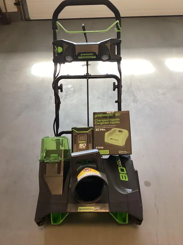 New GreenWorks Pro80 Snow blower