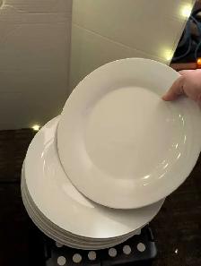 Rustic Antler Handle Serving Bowl   Matching plates - Photo 3