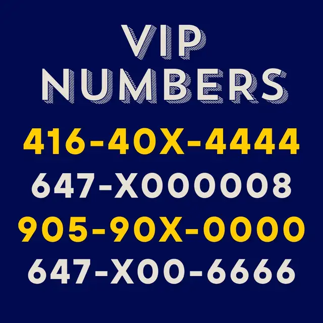 Vanity Number for sale