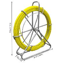 Fish Tape Fiberglass 8MM 328FT Duct Rodder Tool 170547 - Photo 9