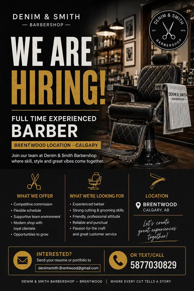 barber needed