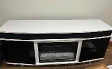 TV Stand Electric Fireplace with Surround Sound