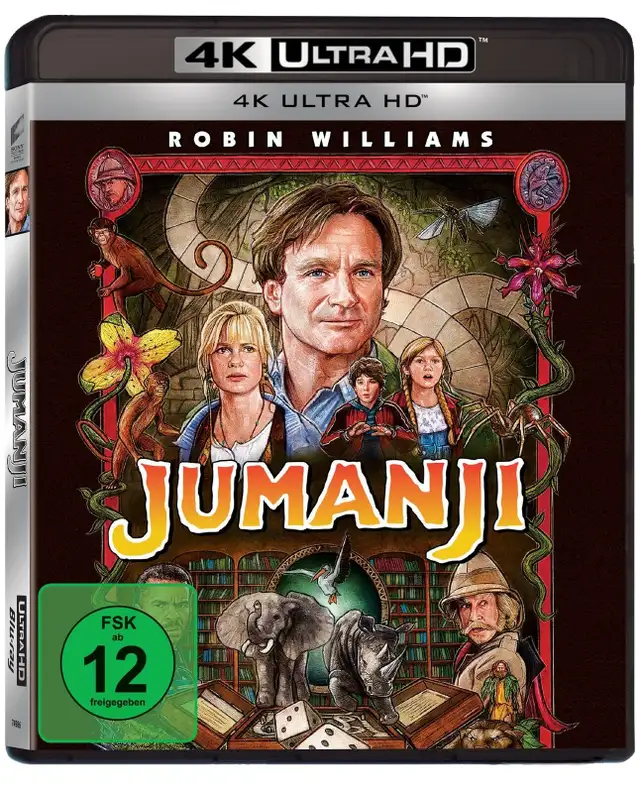 4K Blu ray Movie Jumanji with Robin Williams