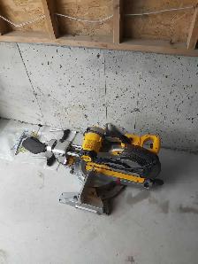 used once 12' Dewalt mitre saw retail 699