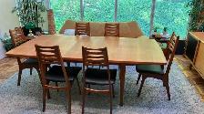 Mid century TEAK TECK Ensemble salle à manger. TRÈS GRANDE table - Photo 5