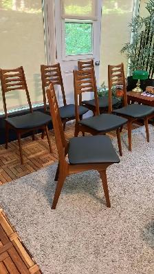 Mid century TEAK TECK Ensemble salle à manger. TRÈS GRANDE table - Photo 8