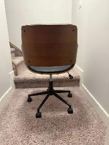 Contemporary GALT Office Chair With Solid Walnut Veneer Finish - Photo 5