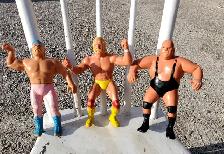 1984 Titan Sports Rubber Wrestlers Hulk Jesse and Bundy !