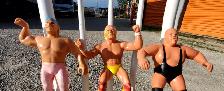 1984 Titan Sports Rubber Wrestlers Hulk Jesse and Bundy ! - Photo 2