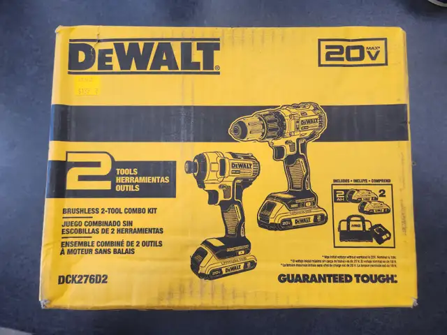 BRAND NEW Dewalt Cordless Hammer Drill / Impact Combo Kit
