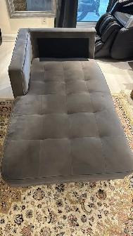 Modern Grey Chaise Lounge / Daybed – Excellent Condition