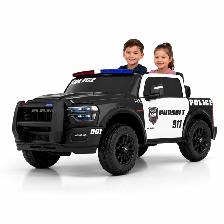 Kids RAM Trucks, 2 Seats, Police Style, Rubber Wheels, 24V - Photo 2