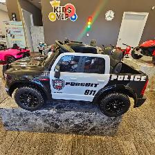 Kids RAM Trucks, 2 Seats, Police Style, Rubber Wheels, 24V - Photo 3