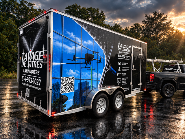 Lettrage commercial pour camions & flottes — Sainte-Julienne