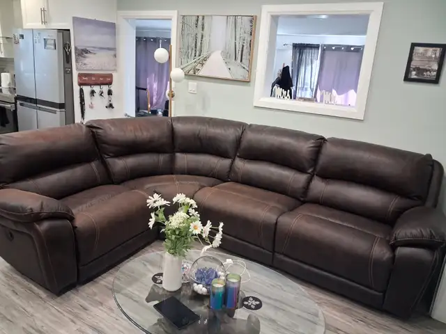 Large sectional couch for sale.