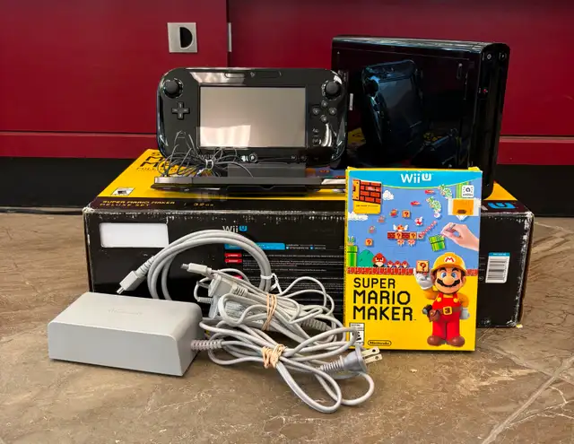32GB Nintendo Wii U Super Mario Maker Edition Bundle in Box