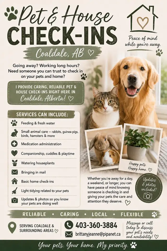 Pet & House Check Ins