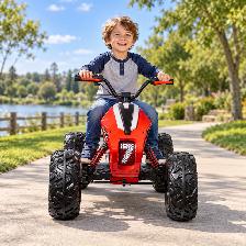 Electric Quads for Kids, 24V ATV 7 Edition, Rubber Wheels, Music