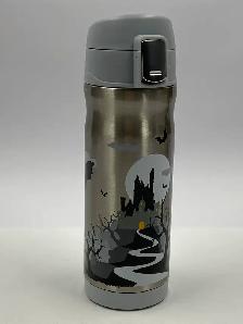 DAVIDs TEA Lock Top Travel Mug with Tea Infuser. Halloween Motif