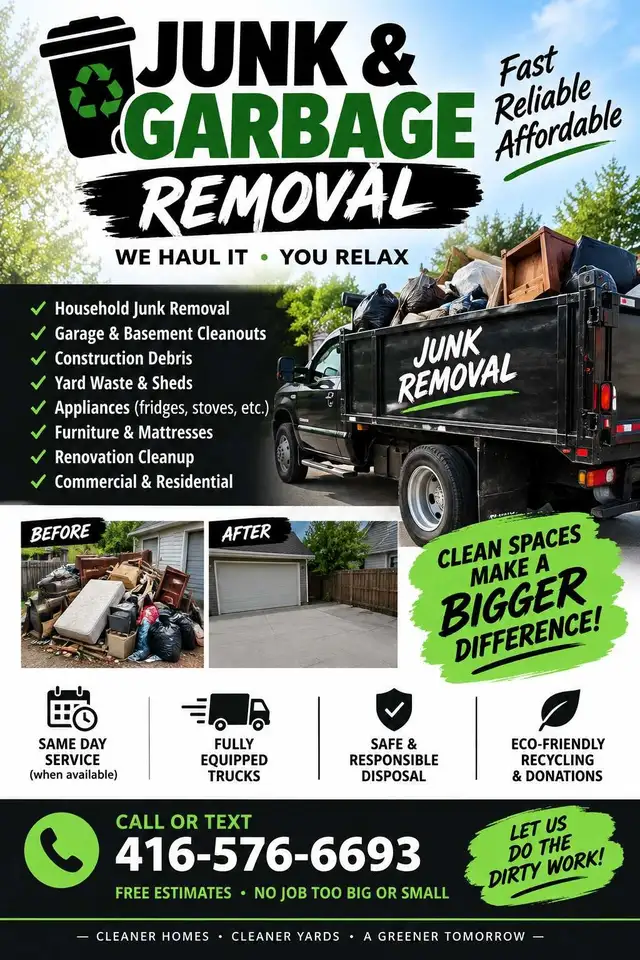 Junk & Garbage removal
