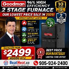 High efficiency Lennox Goodman furnace with installation from - Photo 3