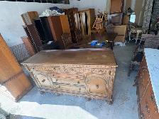 Free delivery Antique Style oak Wood Sideboard Buffet - Photo 5