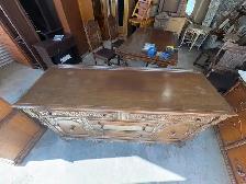 Free delivery Antique Style oak Wood Sideboard Buffet - Photo 7