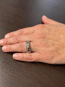 14K White Gold Celtic Engagement & Wedding Ring Set – $1,600 OBO - Photo 2