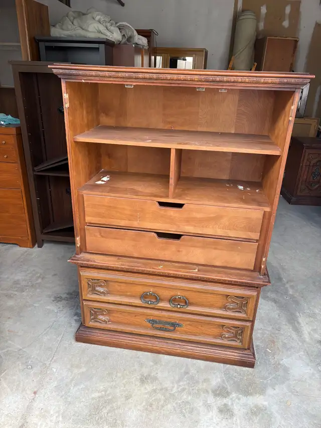 Free delivery used Vintage Wooden Dresser